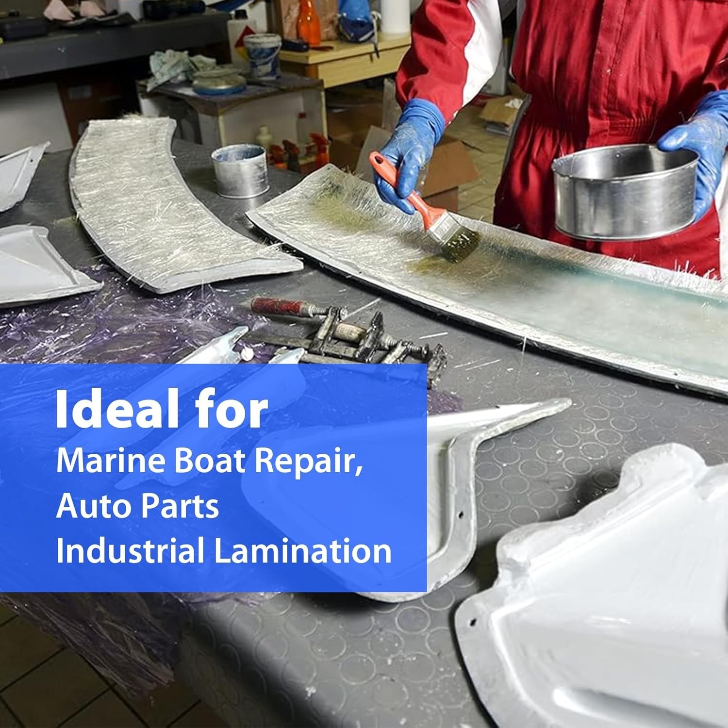 1.5oz Fiberglass Chopped Strand Mat – 4″ x 360″ Strong, 4 x 360", white