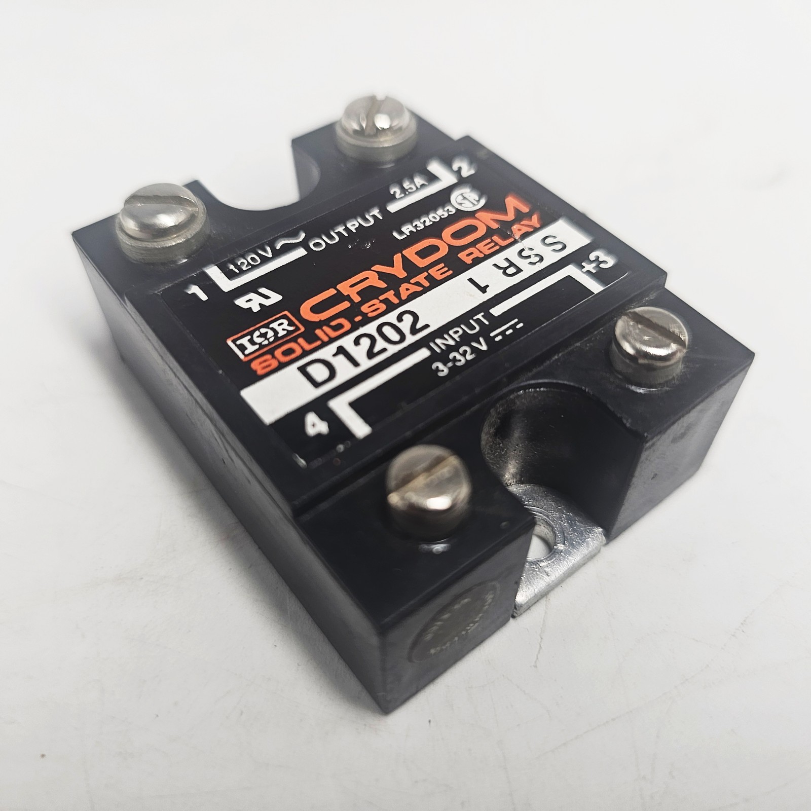 Crydom D1202 Solid State Relay, 24 VAC to 140 VAC Load, 3 VDC to 32 VDC Control