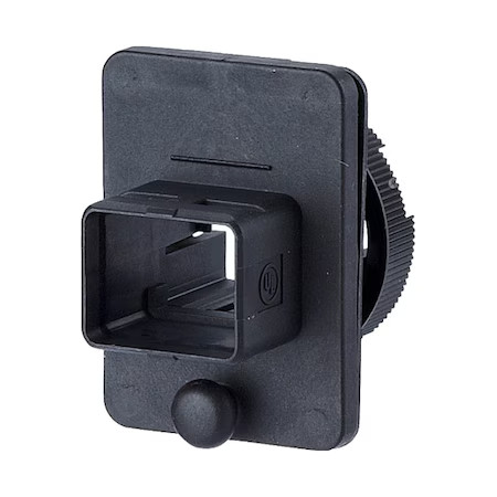 Metz Connect 1401043302Ke Bulkhead, Polyamides, Black, Flange