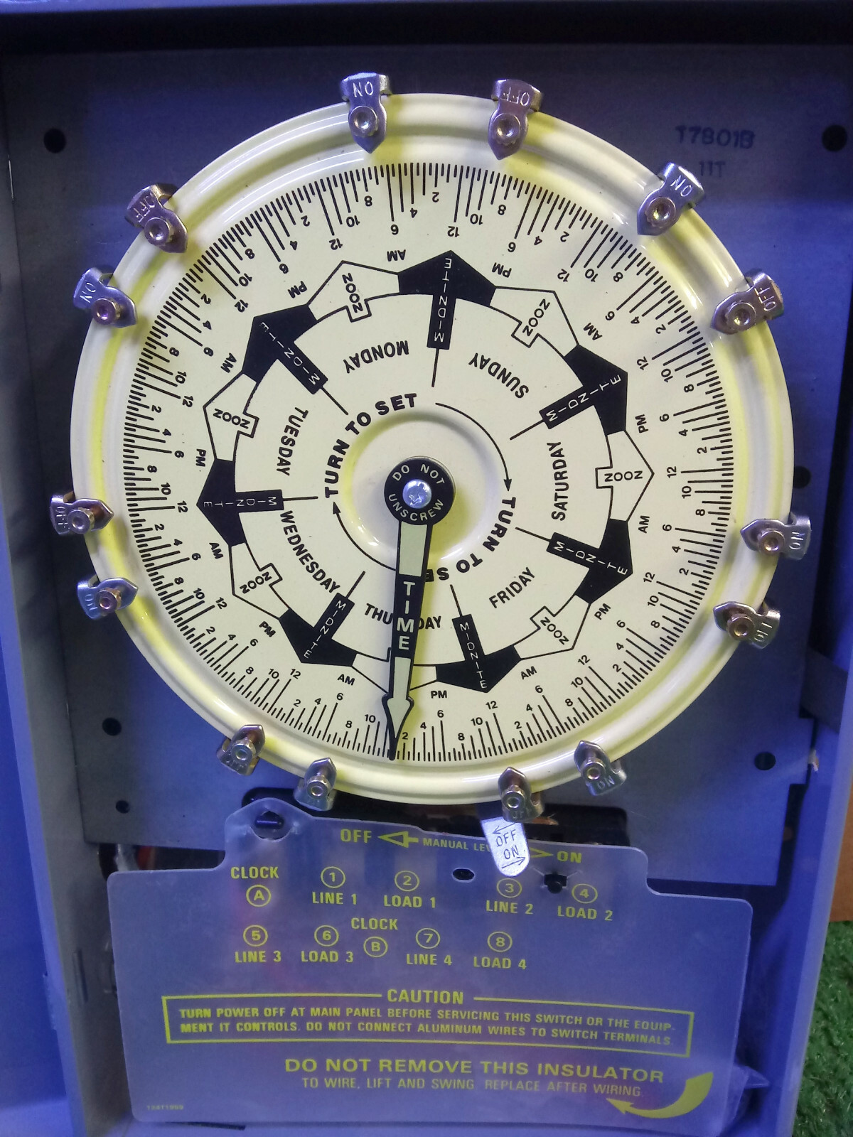 1 USED INTERMATIC T7801B SEVEN-DAY DIAL TIME SWITCH ***MAKE OFFER***