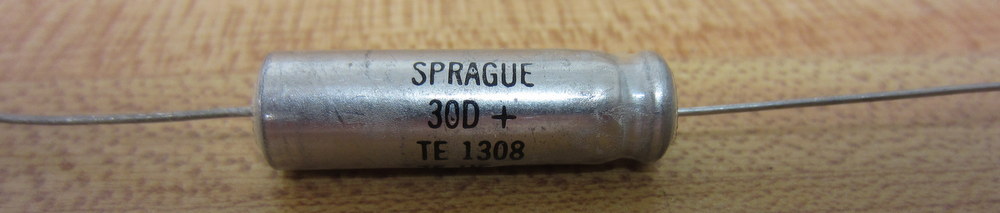 Sprague TE 1308 Capacitor TE1308 30 D + 75 UF + 0-50VDC (Pack of 10)