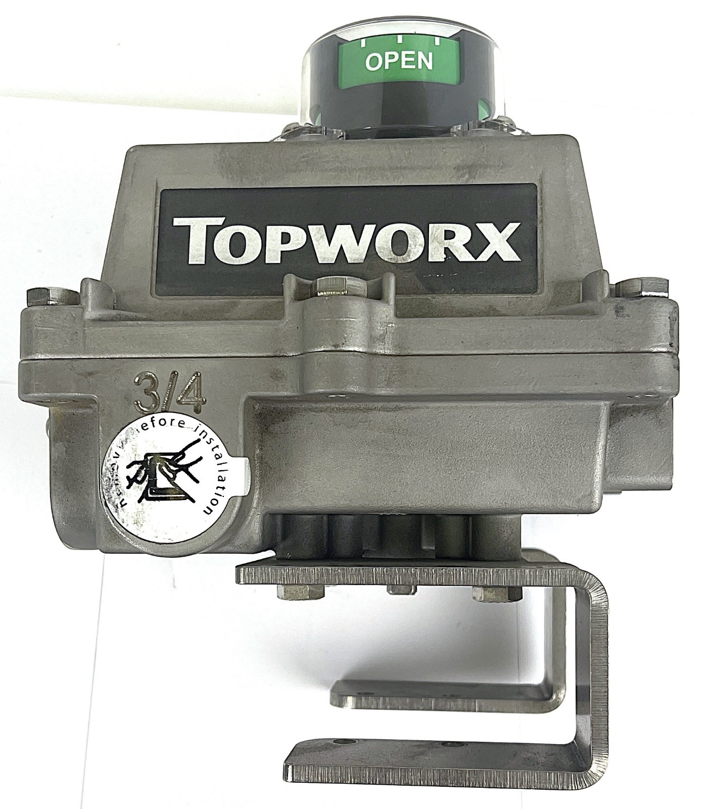 TOPWORX, DXS-L21GSEB, 3/4″ NPT, 316 SST, 120 VAC, DISPLAY GREEN OPEN, NEW