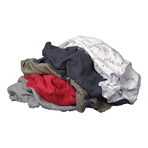 Buffalo Industries (10087PB) Recycled Multicolored T-Shirt Cloth Rags – 8 lb….