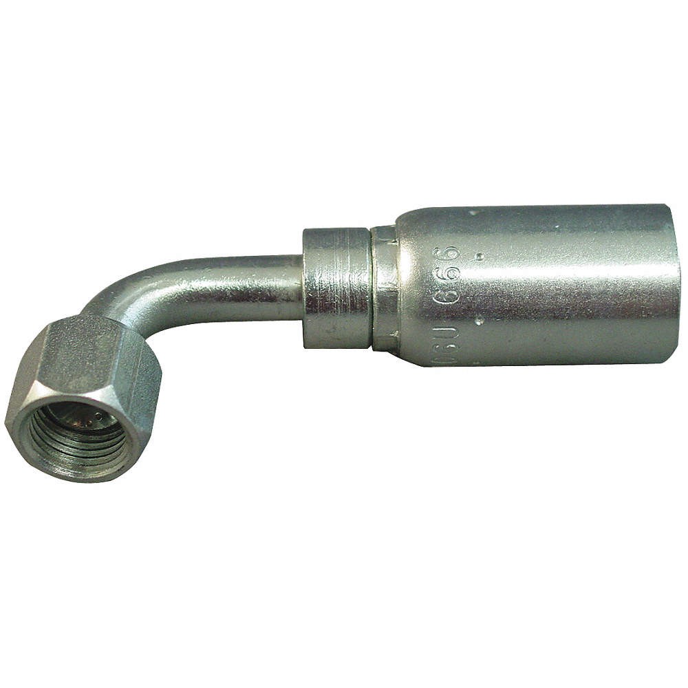 WEATHERHEAD 06E-666 Crimp Fitting,90 deg.,9/16″,F,JIC,PK5 20JV04