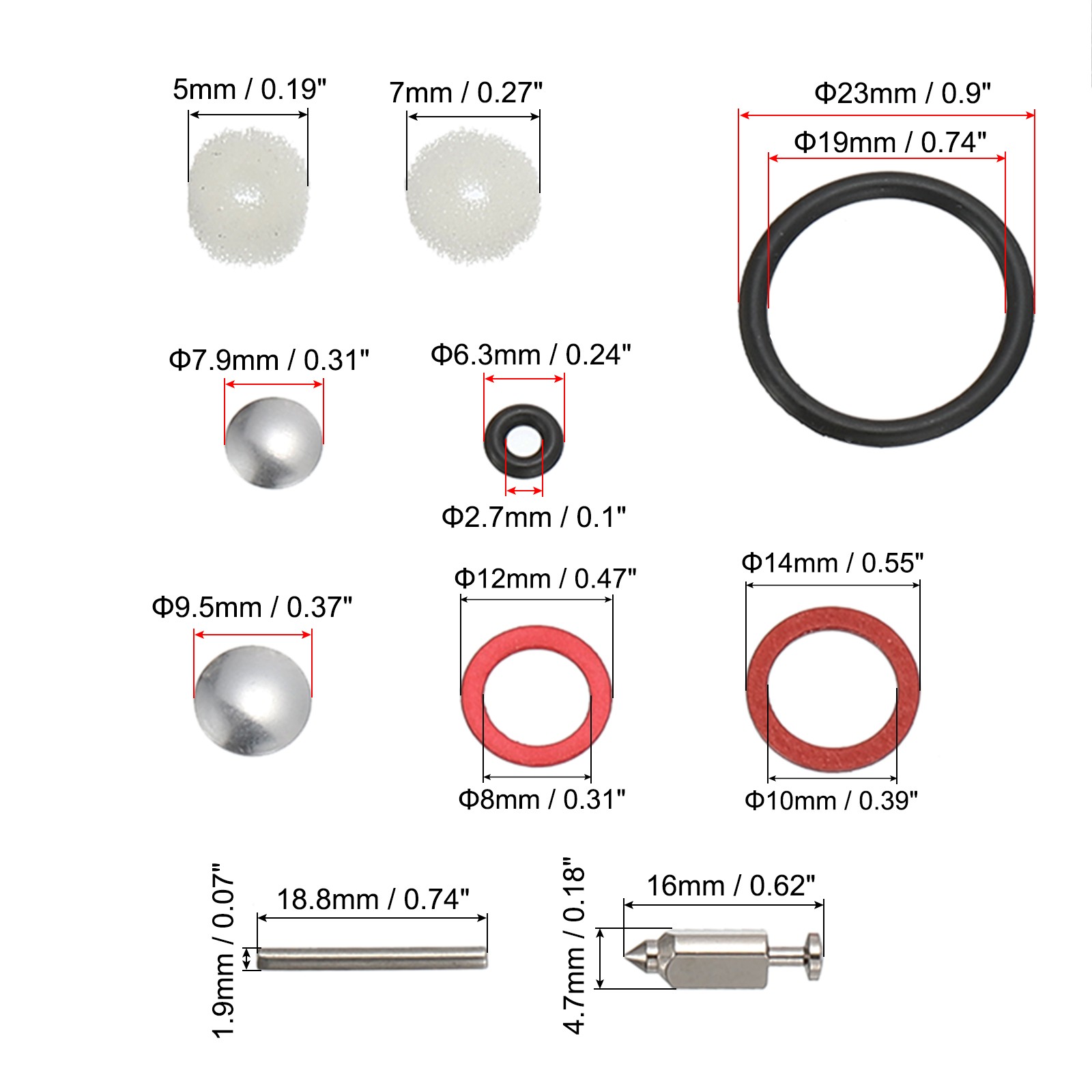 498260 Carburetor Overhaul Kit Gasket Set for 498260 398183 490937 492495 493762
