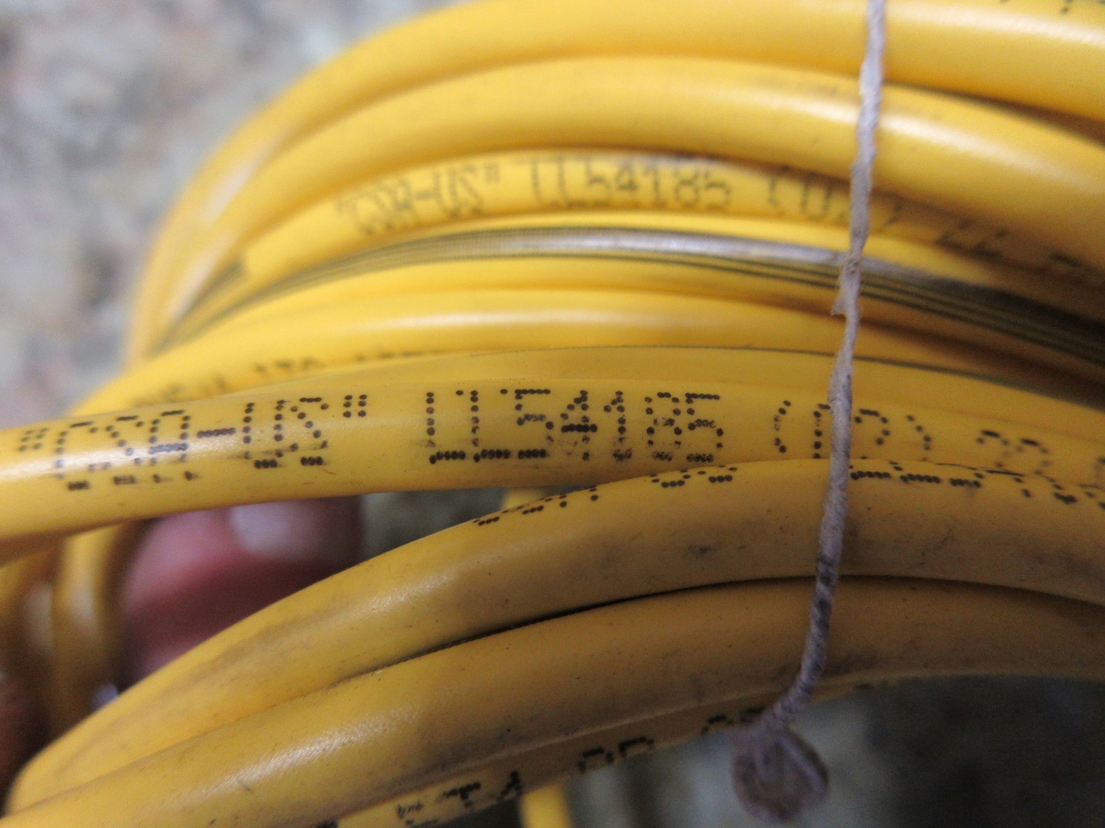CNC POWER CABLE PPUBSSPWS12 DC1T2 CSA-US LL54185 CNC PPUBSSPPE15 BRAD HARRISON
