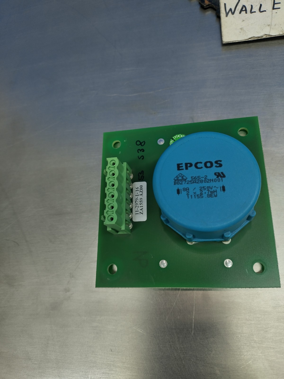 Tucker ZA1559 Capacitor Board 11-2979-1-16 Epcos 565-2