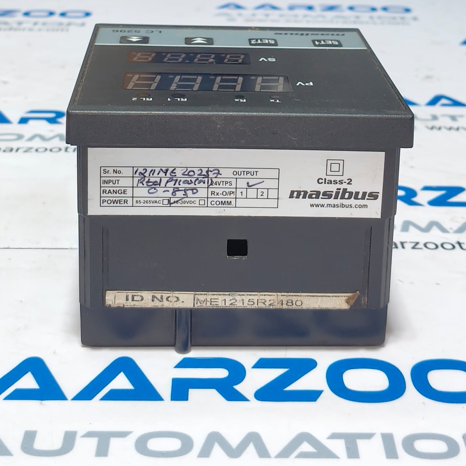 MASIBUS LC 5296 SINGLE LOOP PID CONTROLLER LC-5296 TEMPERATURE CONTROLLER USED
