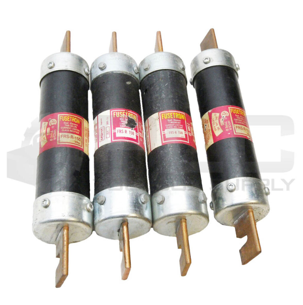 LOT OF 4 BUSSMANN FRS-R-150 TIME DELAY FUSE 150A 300VDC