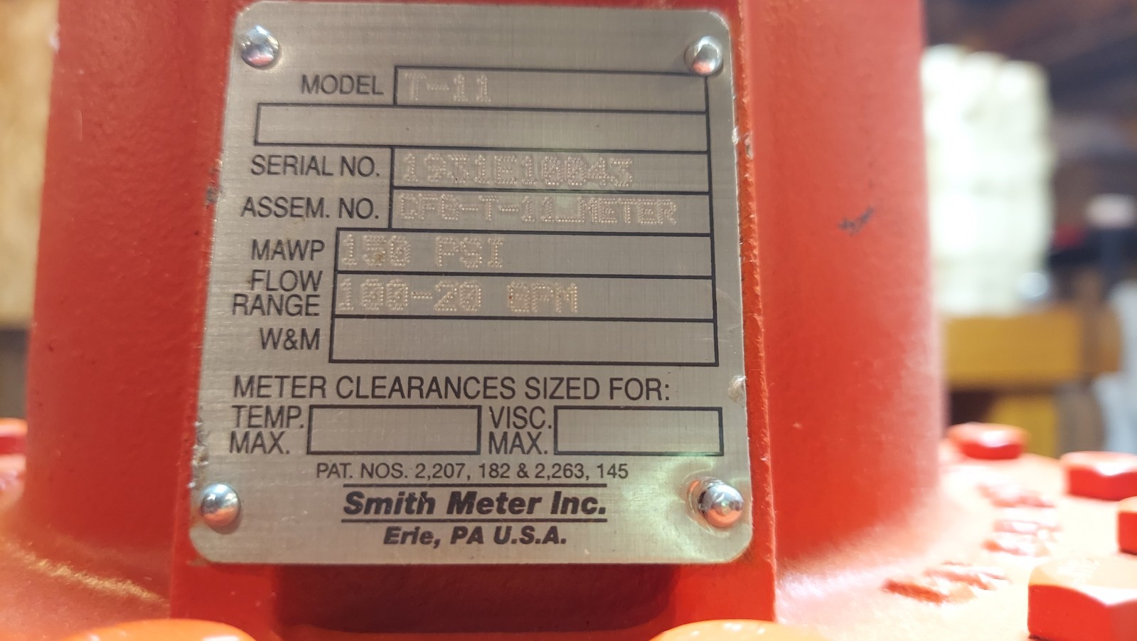 New Smith Meter T-11 CFG-T-11_Meter Rotary Vane Meter L@@K