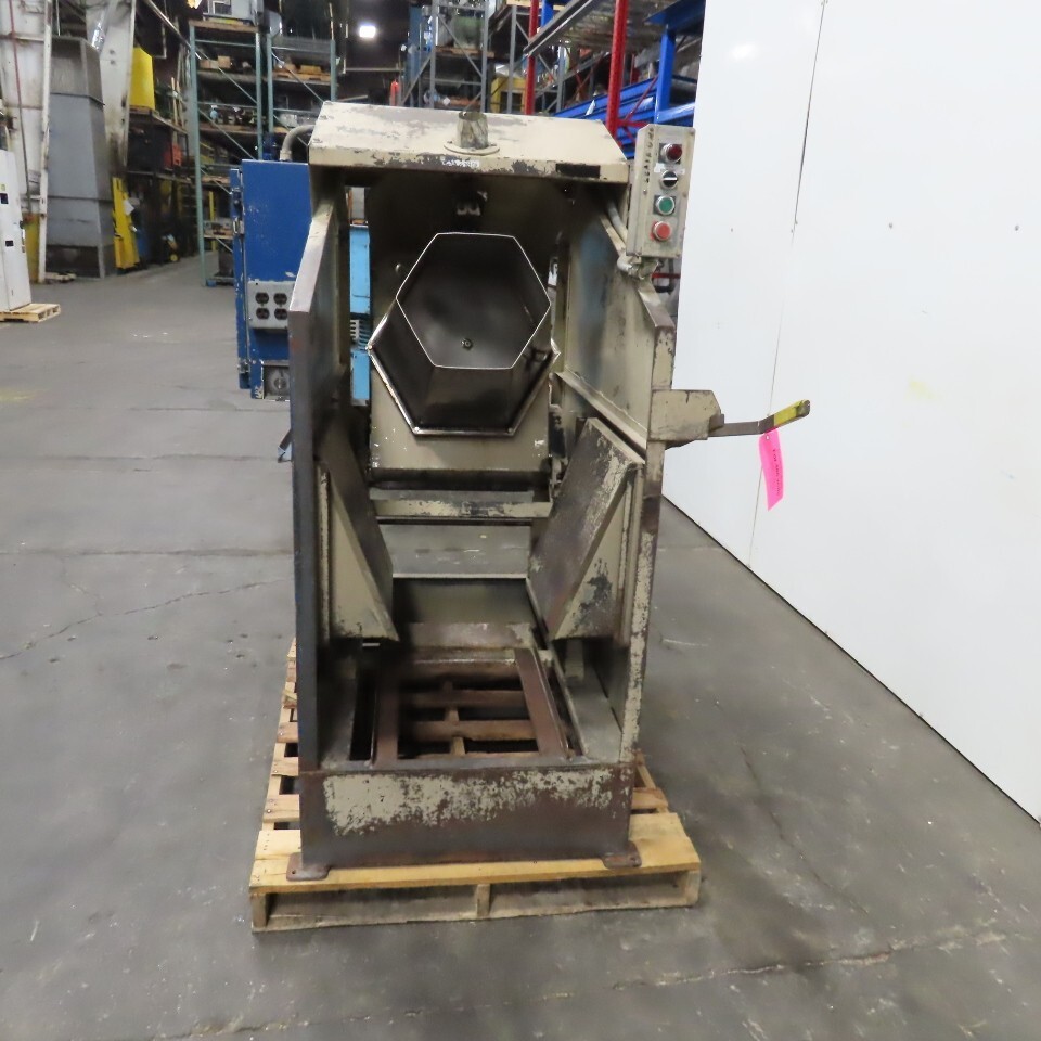 Rampe TC-1 V Conical Tilting Abrasive Media Tumbler 480V 3Ph 12″ x 17″D Barrel