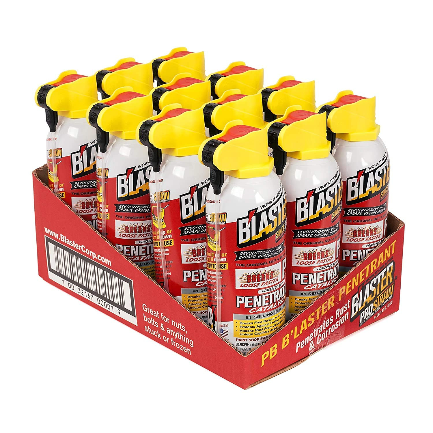 Blaster Rust Free Penetrating Catalyst Includes B Inlaster Prostraw 11Oz 12 Pack