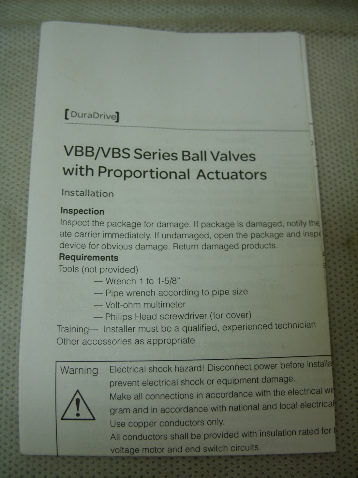 TAC Schneider Invensys – 3/4″ 2-Way Ball Valve & Actuator Assy. VBB2N15+M123A00