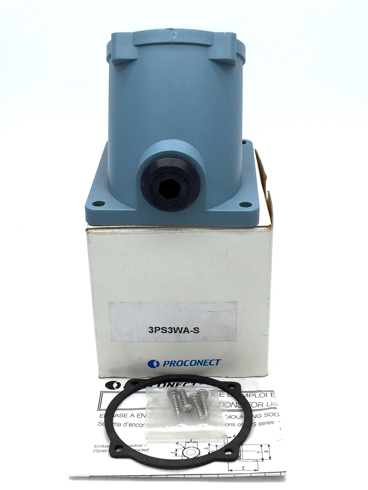 NHP Proconnect 3PS3WA-S Angled Wall Box 30 deg M25X1.5 3PS Series