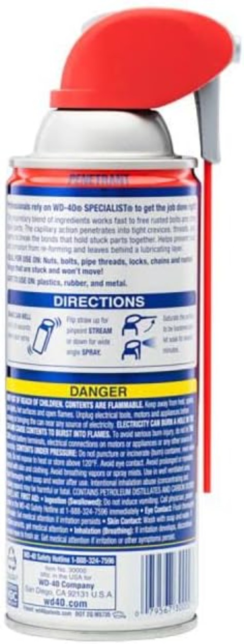 Fast-Acting 11 Oz. Industrial Penetrant Spray with Smart Straw for Rust Relief