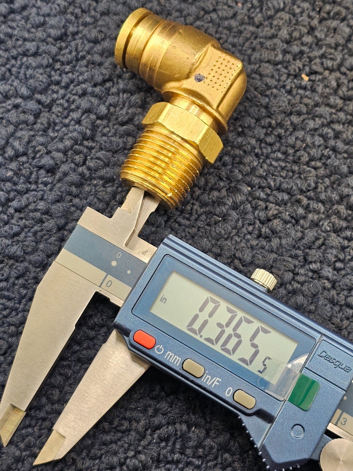 (QTY 2) Parker Tube Fitting Push-to-Connect 90 Degree Elbow
