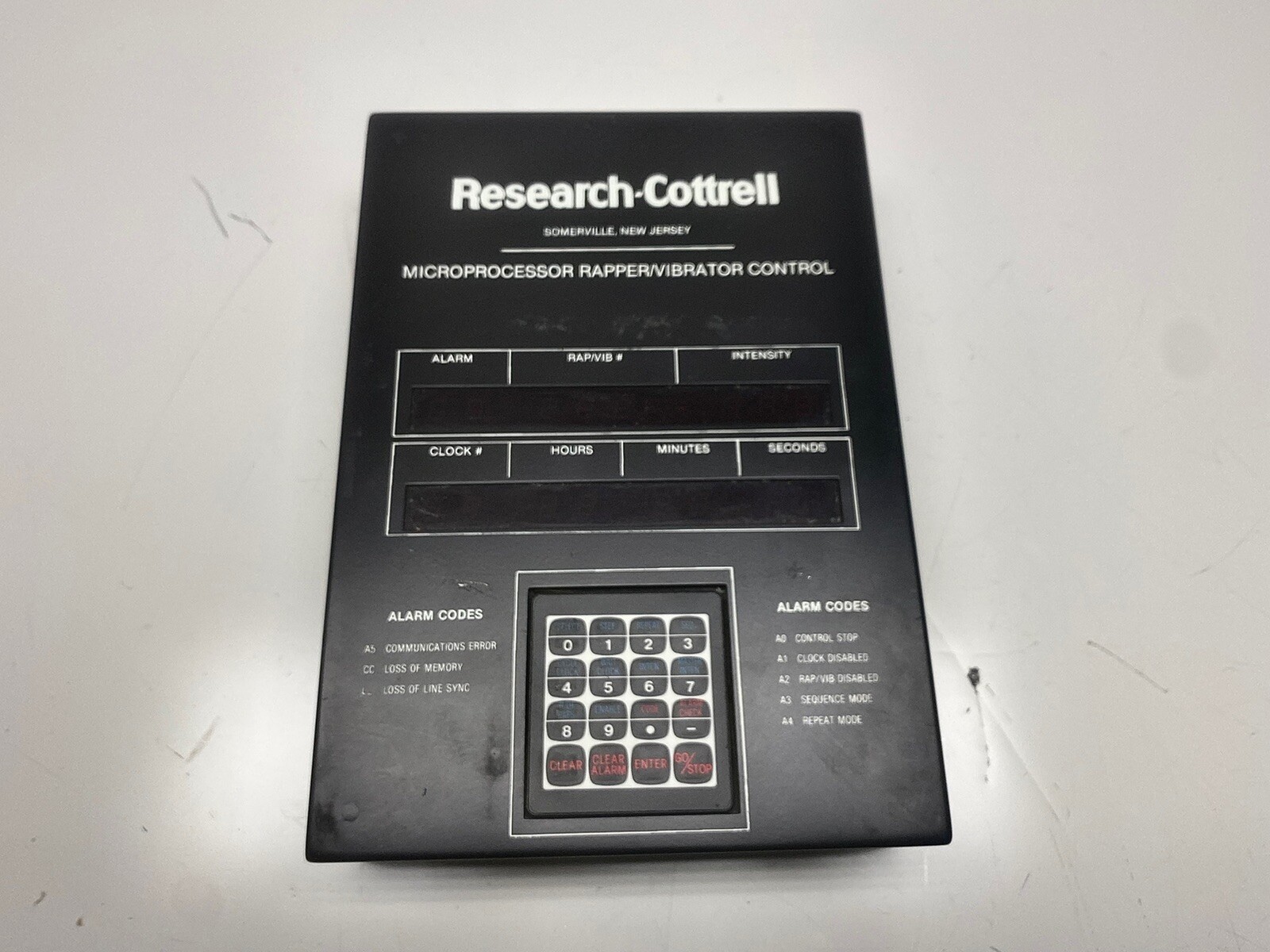 RESEARCH COTTRELL G20520 Microprocessor Rapper/Vibrator Control