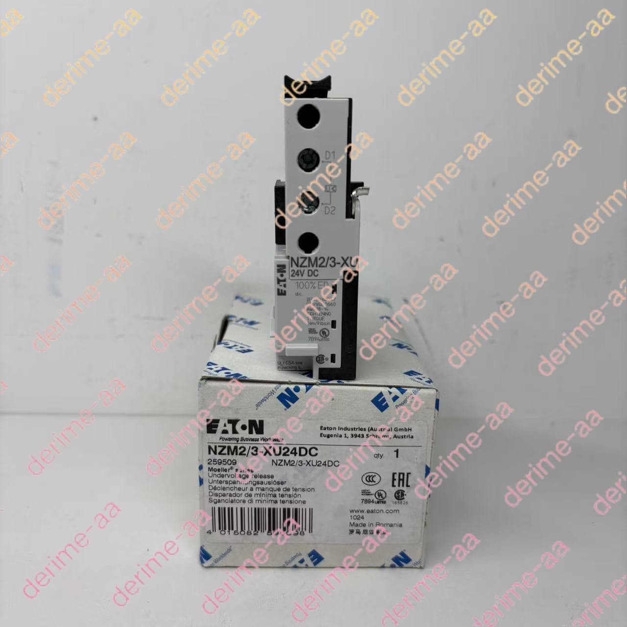 Eaton NZM2/3-XU24DC Undervoltage Release NZM2-3-XU24DC#1pcs new in box