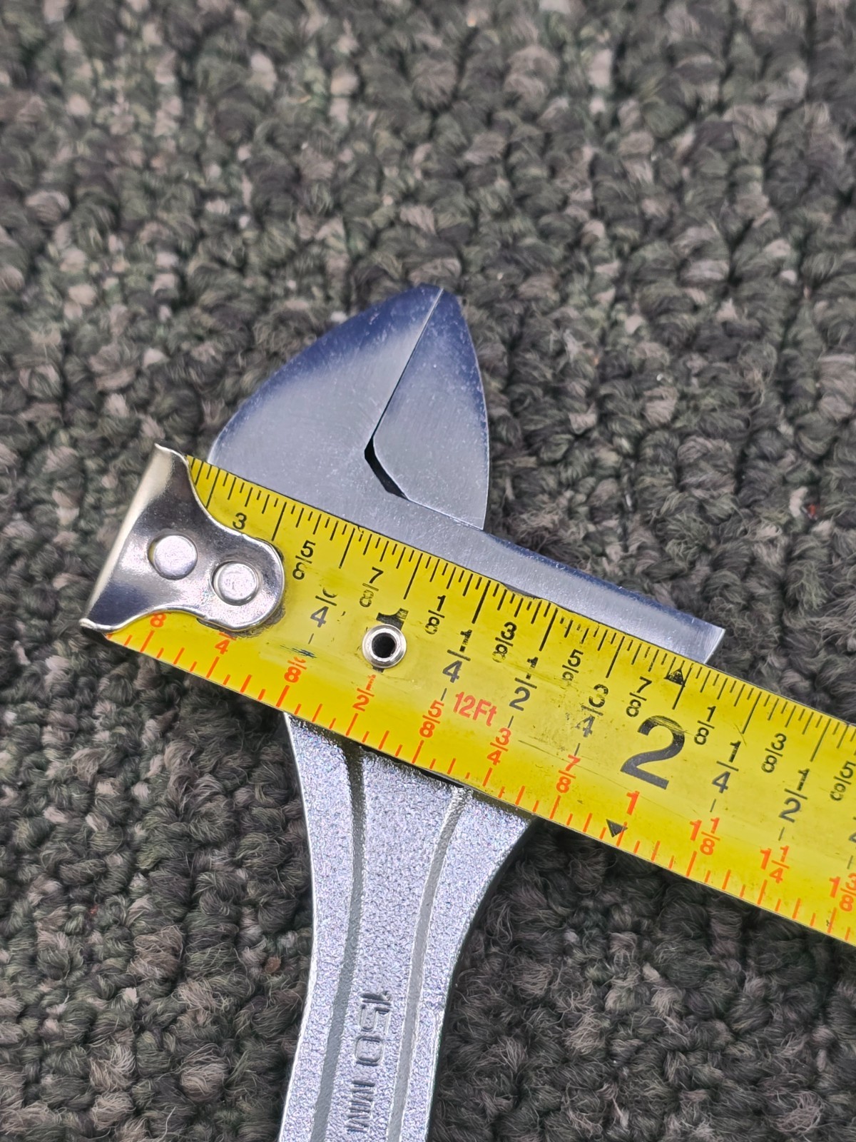 Proto J706B 6-inch Adjustable Wrench 1-1/32 inch Wide Square Jaw Chrome Finish