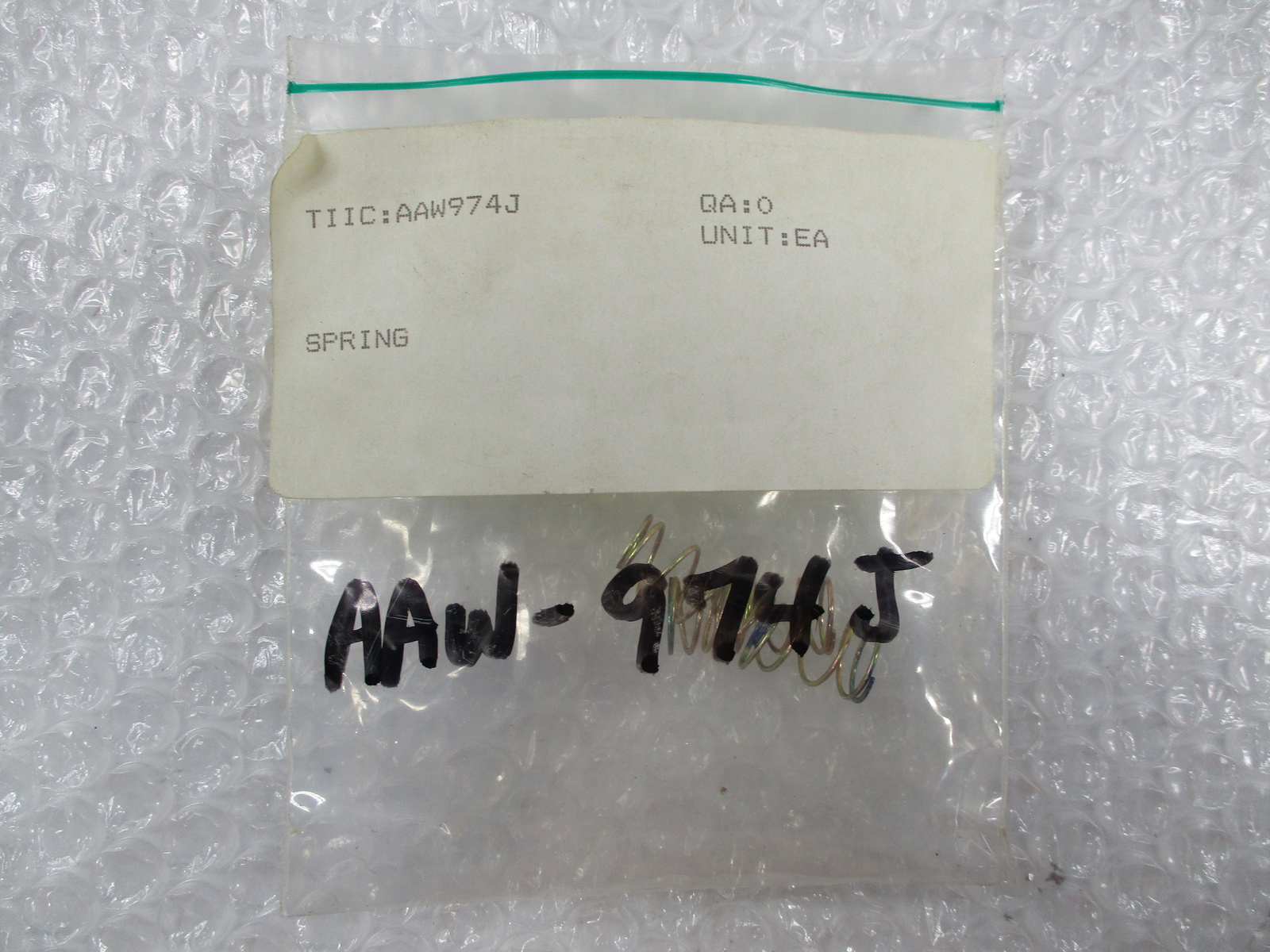 INDUSTRIAL SPARE AAW974J SPRING QTY OF 3 NSNP