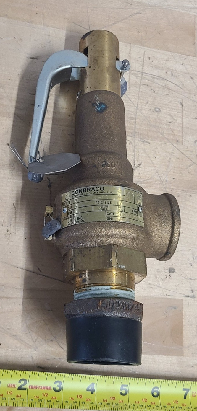 APOLLO CONBRACO 19-MFFL-60 SAFETY RELIEF VALVE 1-1/4″ 60 PSIG