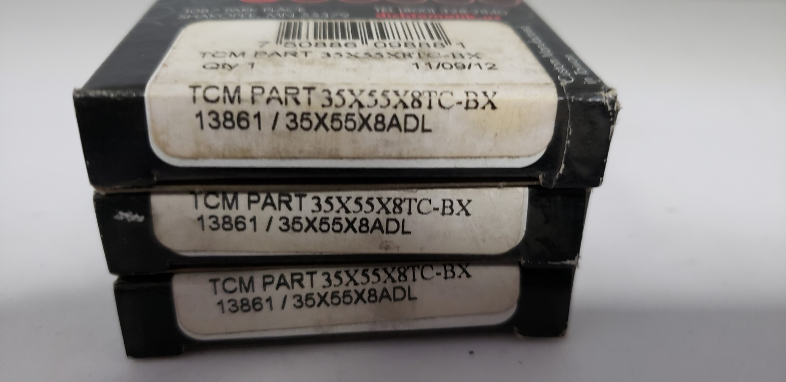 TCM 35X55X8TC-BX (13861) OIL SEAL, 35X55X8ADL (LOT OF 3) NIB