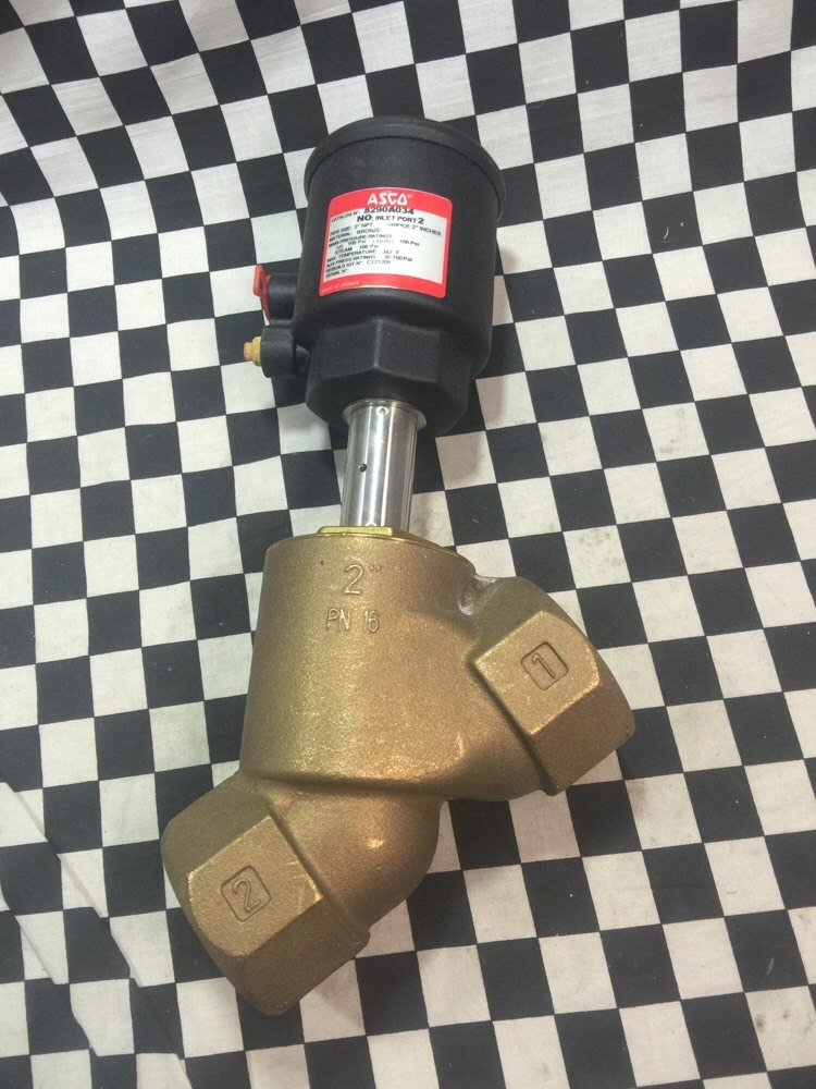 Asco Solenoid Valve Angle Body 2″, 8290A034, LOT OF 2, Shipsameday