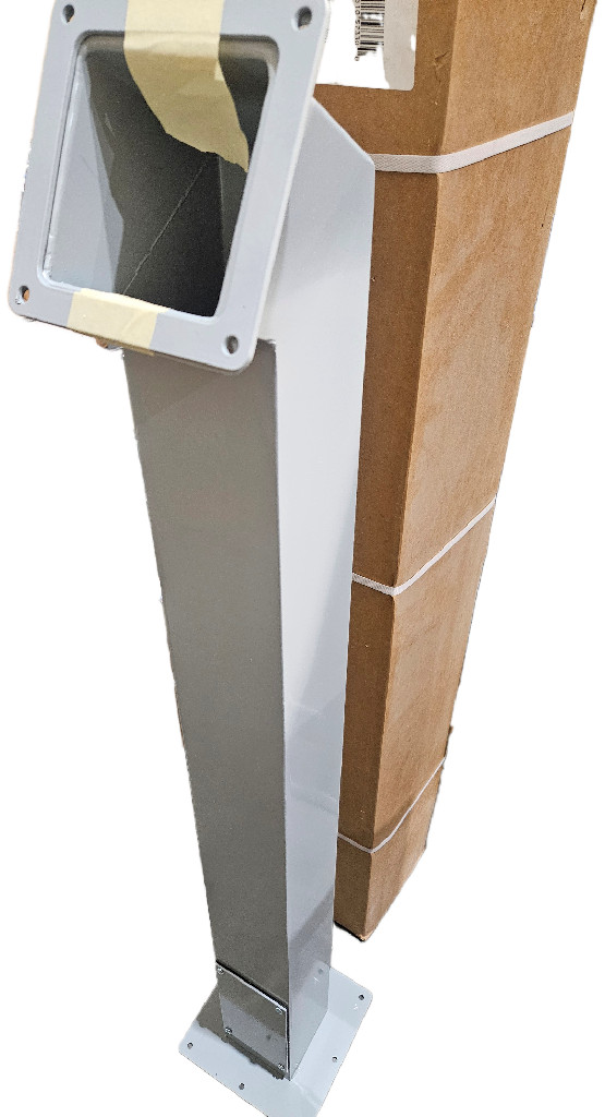 HOFFMAN PEDESTAL SYSTEM ANGLED COLUMN 41x4x4″ GRAY MILD STEEL A44PBCOL