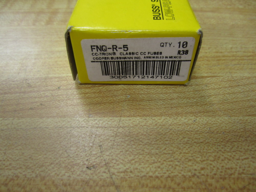 Buss FNQ-R-5 Bussmann Fuse Cross Ref 6F118 (Pack of 10)