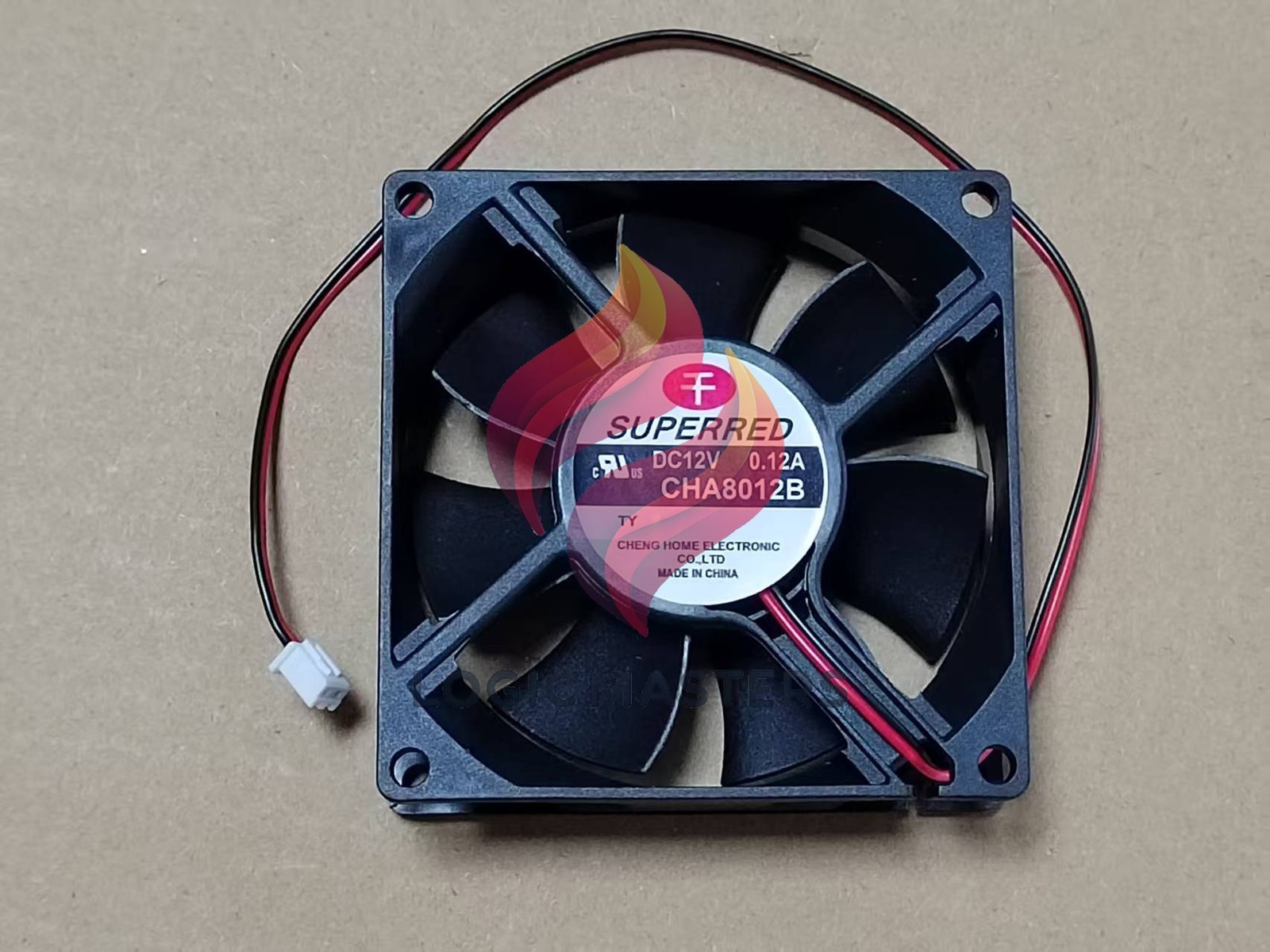 SUPERRED CHA8012B 12V 0.12A 80mm power supply mute chassis cooling fan 2pin