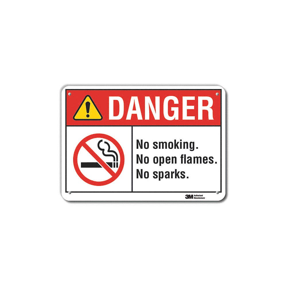 LYLE LCU4-0172-RA_10x7 No Smoking Sign,7 in x 10 in,Aluminum 48WP04