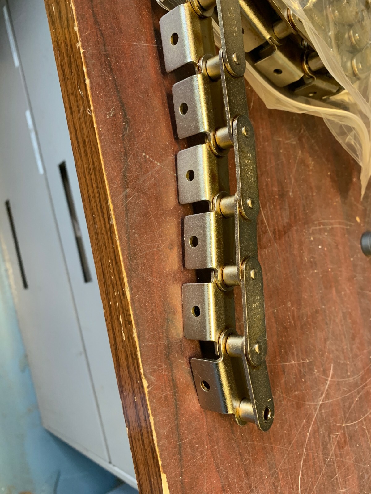C2050-RIV-A1-EVP 10′ Coated 1-1/4″ Pitch Chain w/A1 link on one side New in Bag