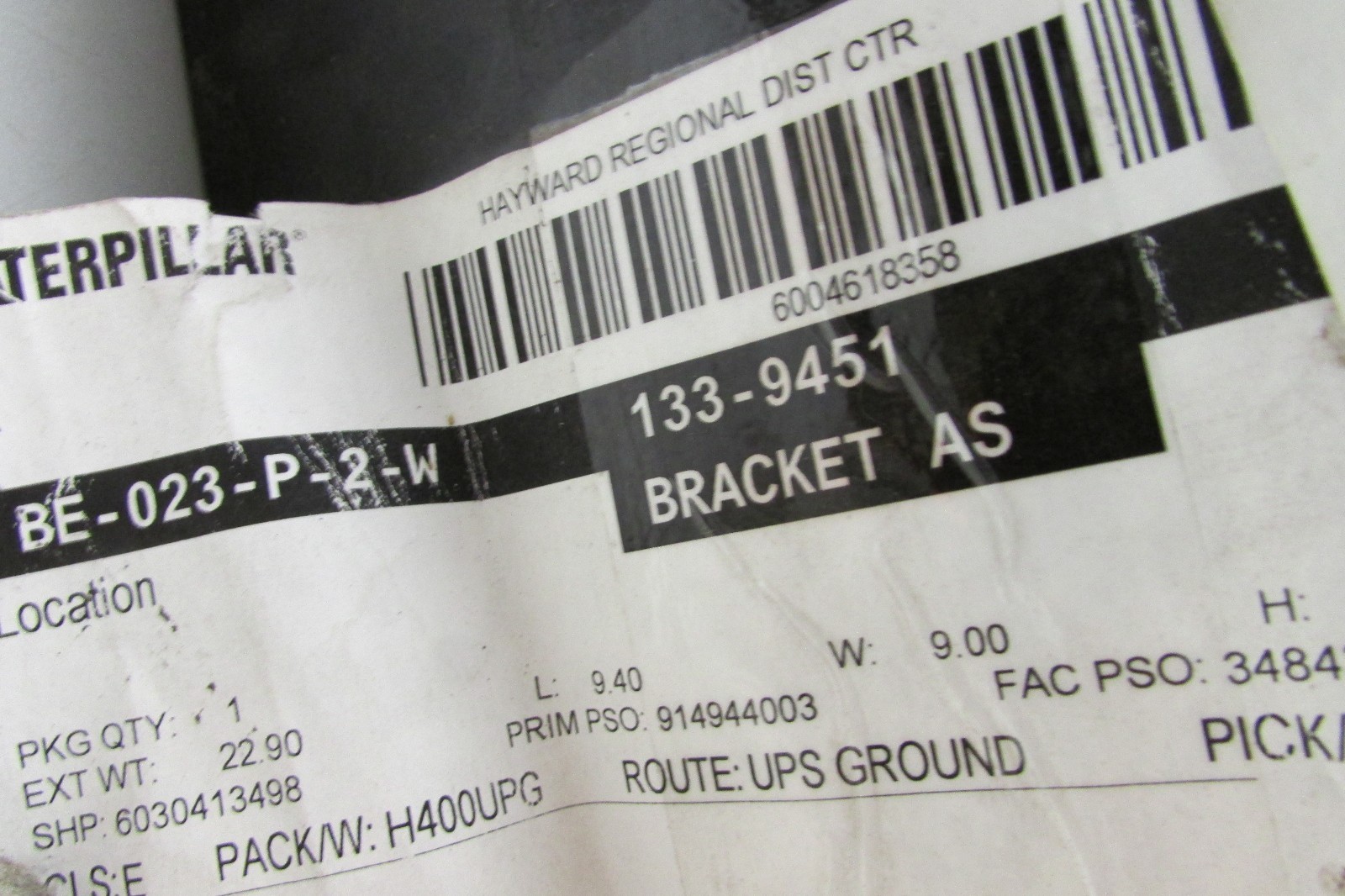 Caterpillar 133-9451 Bracket