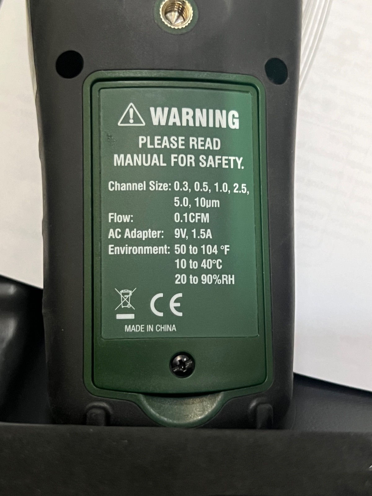 Extech VPC300 Video Particle Counter