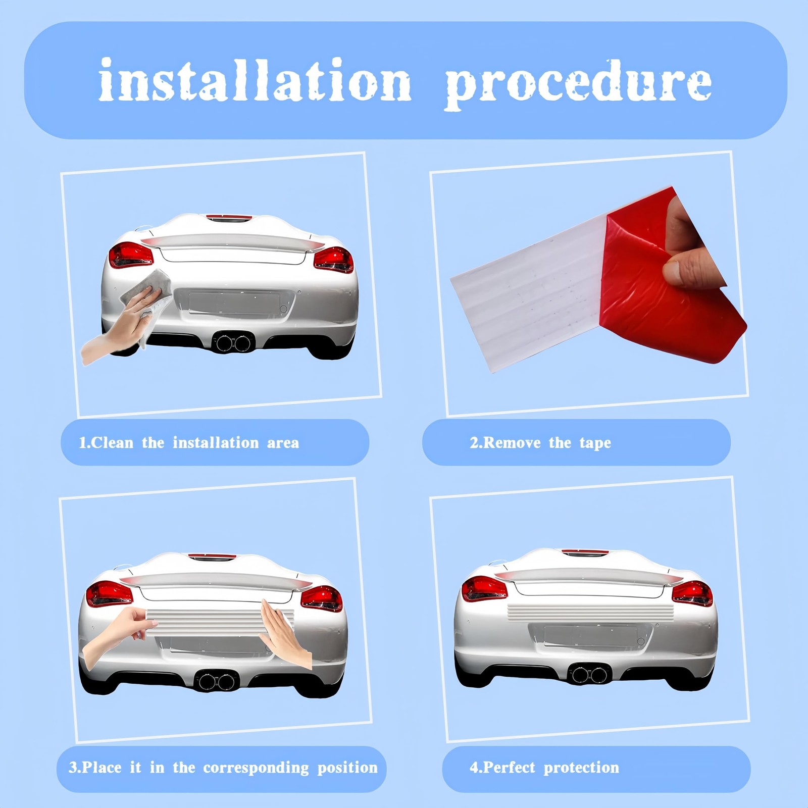 DIY Car Bumper Guard Rear Bumper Protector 5PCS Car Bumper Protector for SUV …