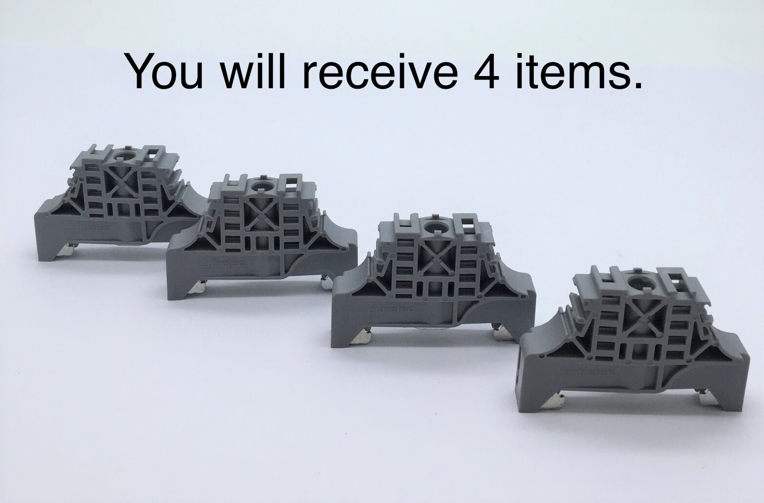 Entrelec BAM 2 Terminal Block End Stop x4 pieces