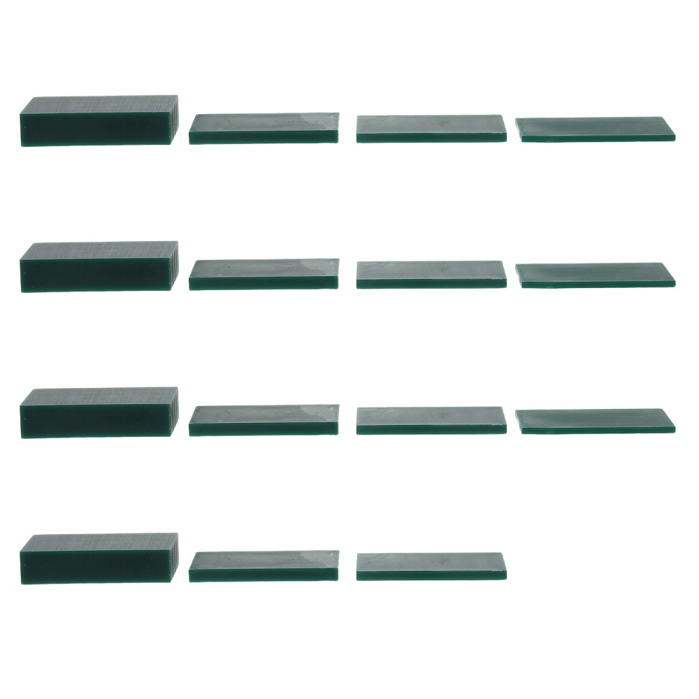 15Pcs Reusable Jewelry Wax Blocks Green Wax Sheets for Casting and Carving