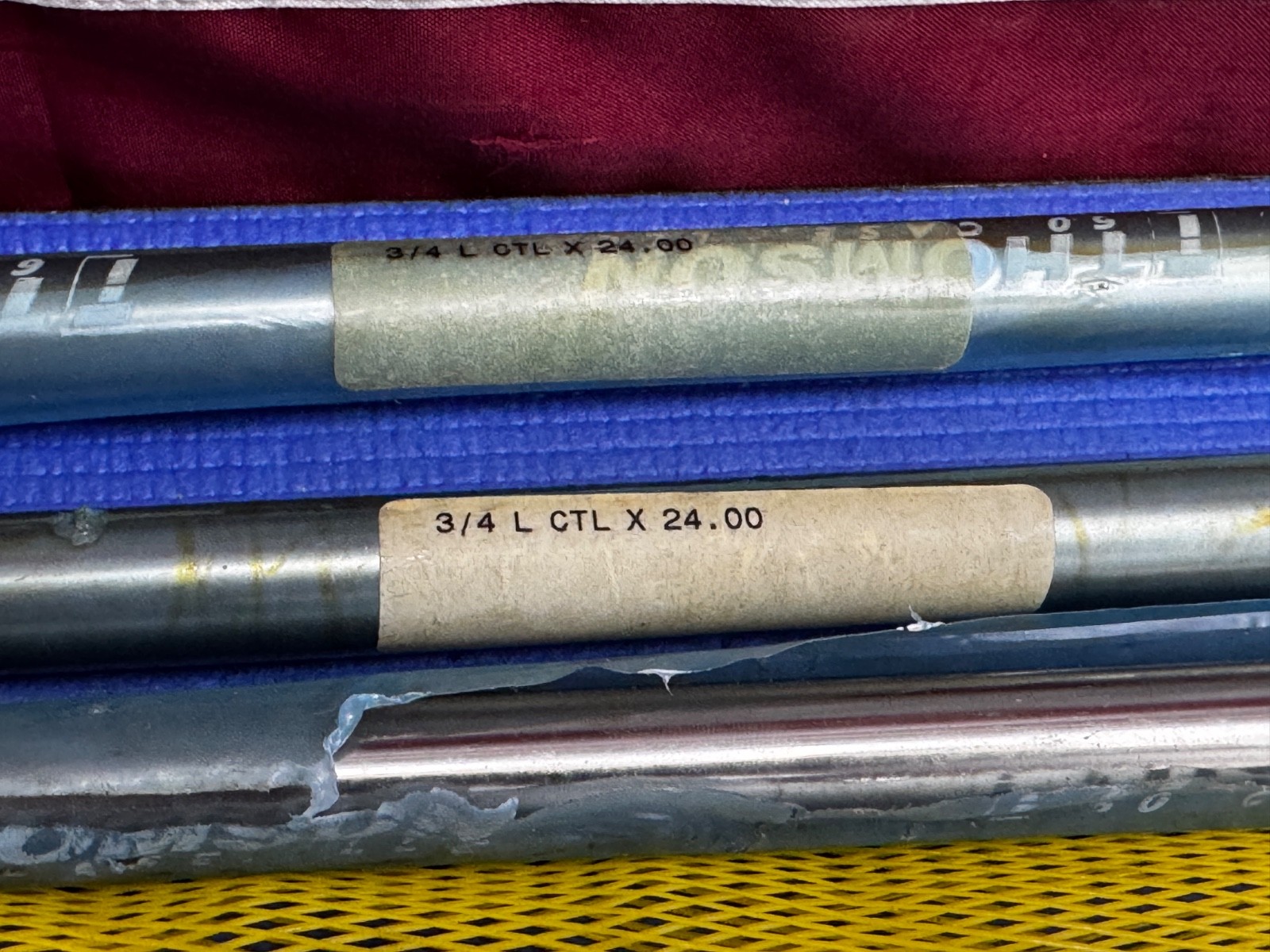 QTY 3 Thomson 24″ Long, 0.75 in Dia, L Class, Carbon Steel or Al60 Rockwell