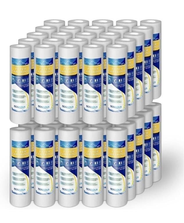 Ronaqua PP-10-1M 1 Micron Filter Replacement 10″ Slim CASE LOT OF 50 NEW
