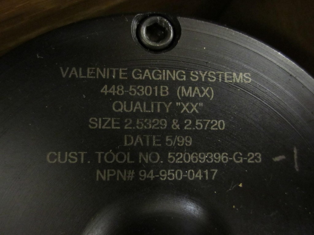 Valenite Gaging Systems 448-5301 In-Line Gage