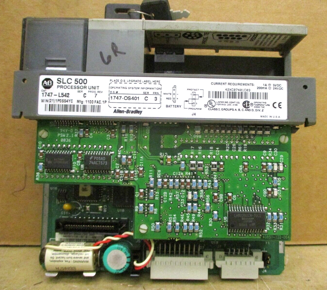 Allen-Bradley SLC 500 1746-P3 SLC 5/04 CPU 1747-L542 1747-DCM 1747-SDN 48694GN