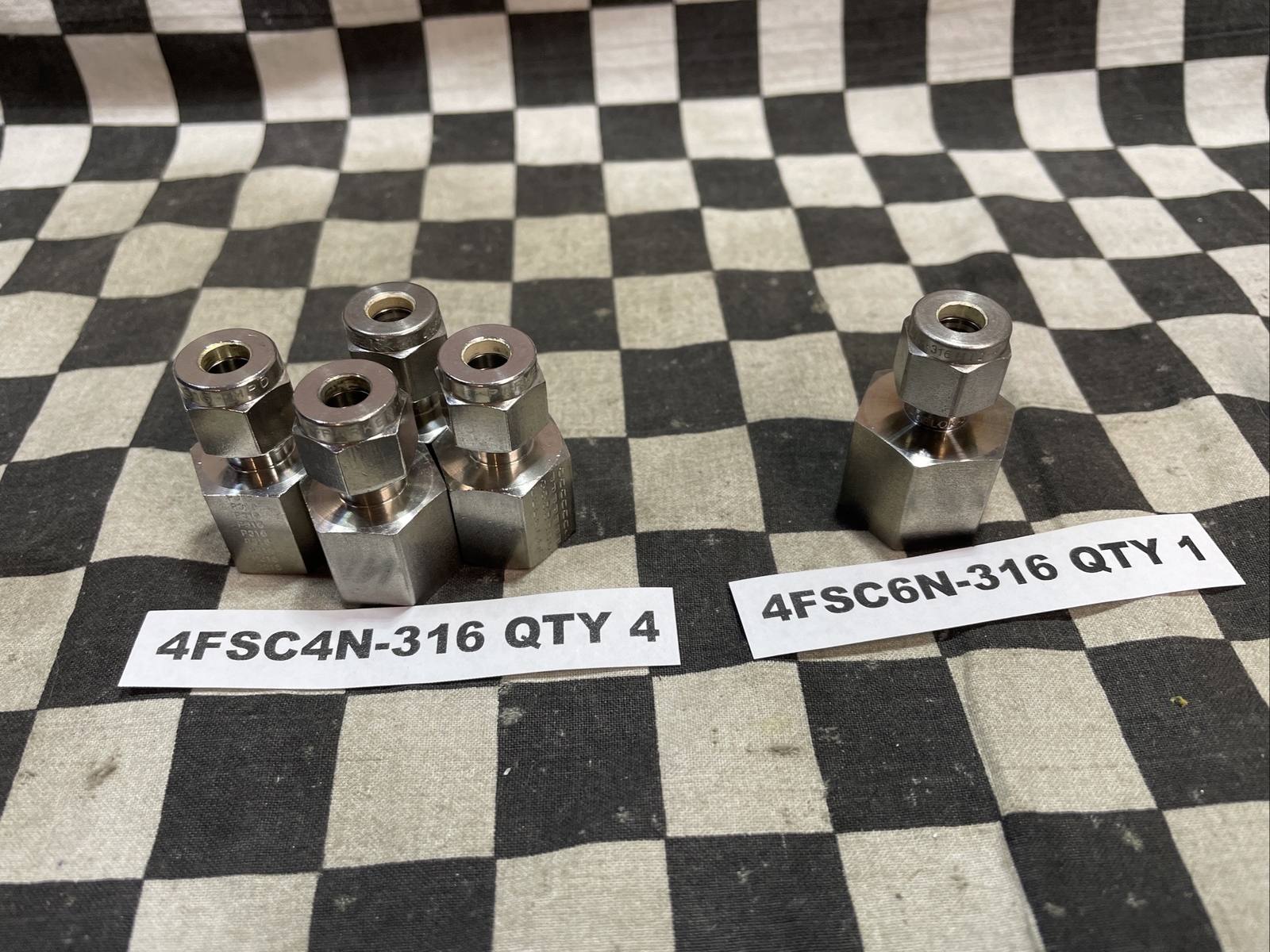 PARKER 4FSC2N-316, 4FSC4N-316, 4FSC6N-316, 4FSC8N-316, LOT OF 13#1639F28