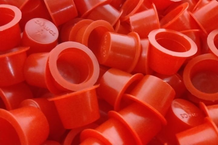Caplugs T-7X 035701HB 5000 Pk 0.84 In Overall Diameter Red Tapered Cap/Plug
