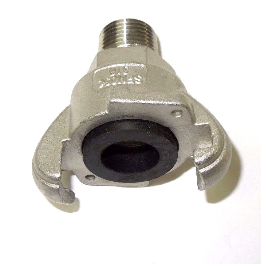 1/2″ Male NPT Universal Crowfoot Coupling Chicago Fitting 316 Stainless SFM050SS