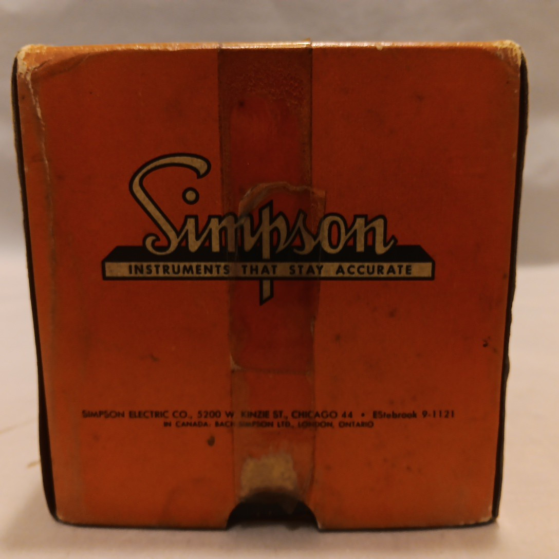 NEW OLD STOCK SIMPSON 120V PANEL MOUNT 55ET ELAPSED TIME INDICATOR 60 CYCLE