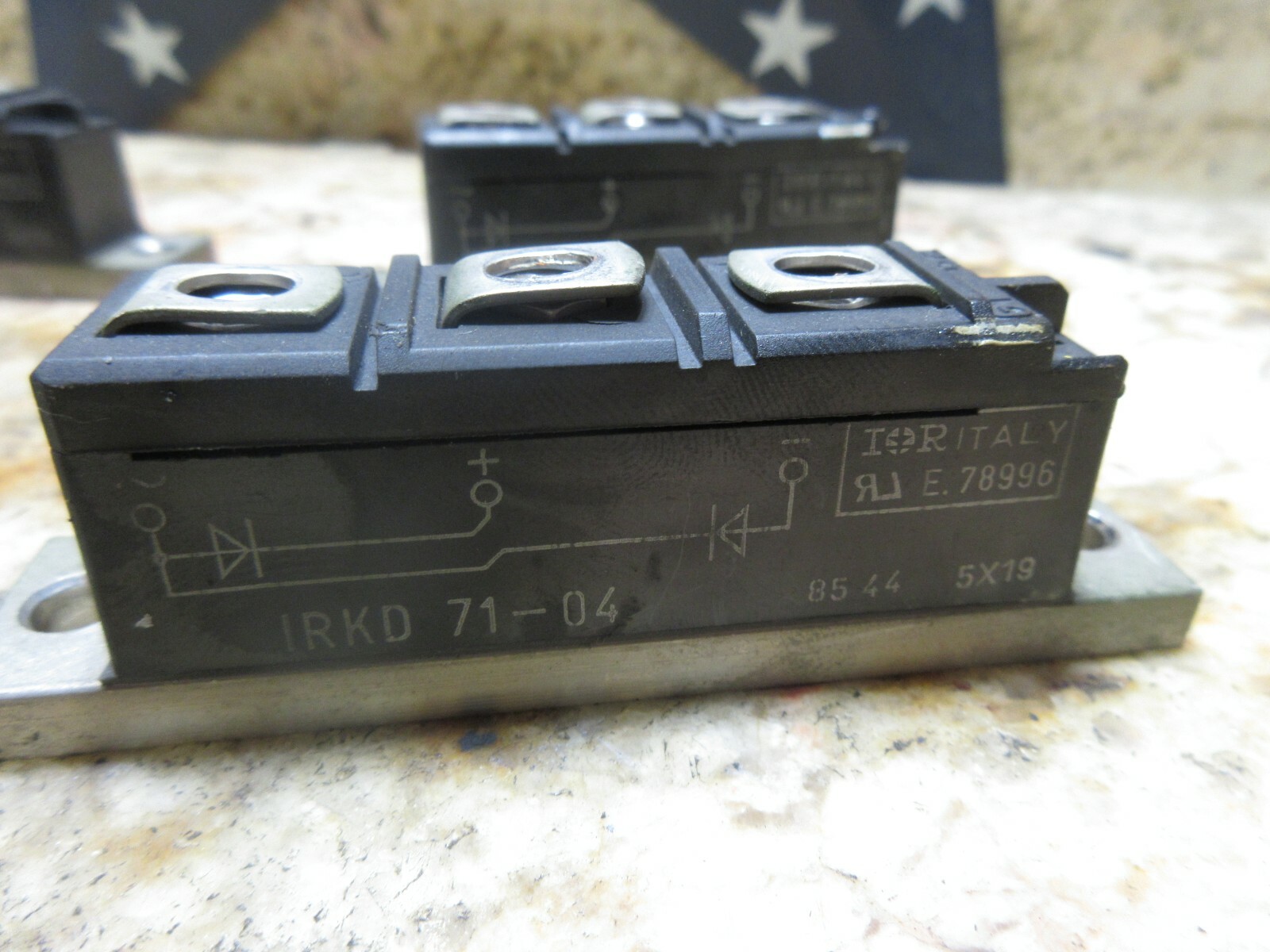 IOR MODULE RECTIFIER IRKD 71-04 85 44 5X33 E.78996 EACH 1