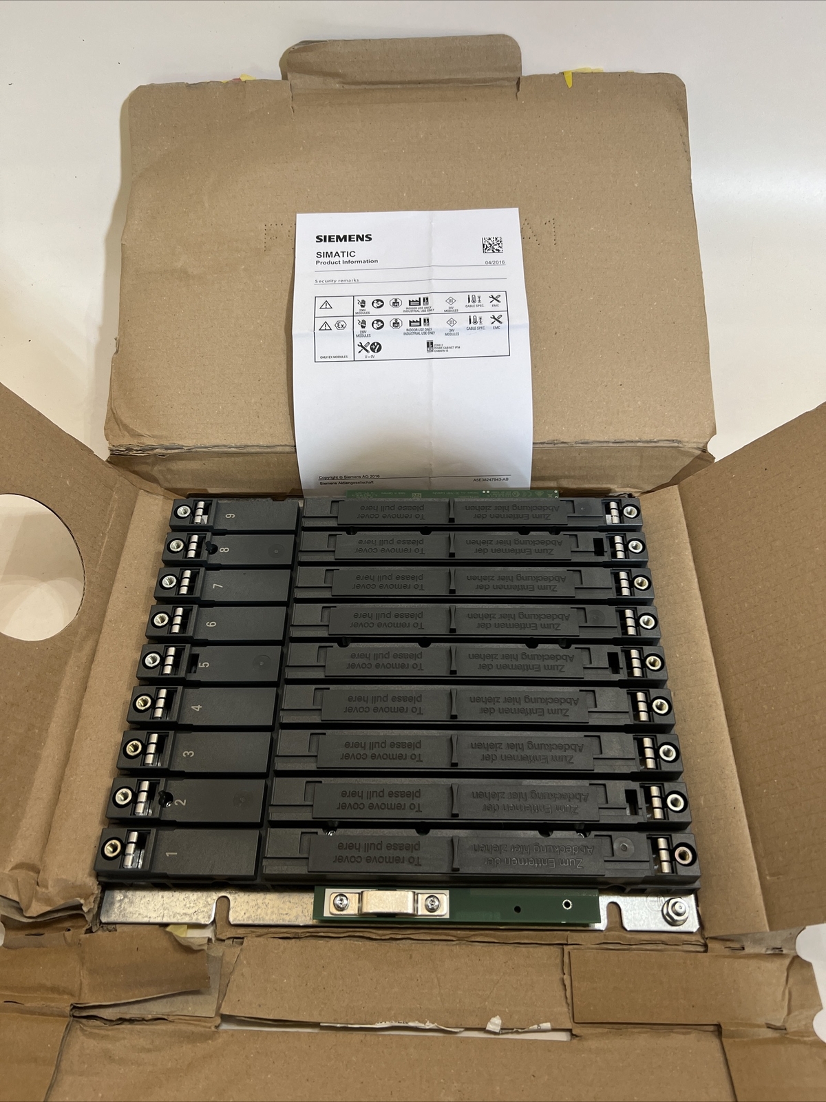 SIEMENS Simatic S7-400 RACK, 1JA01-OAAO New & Free Shipping