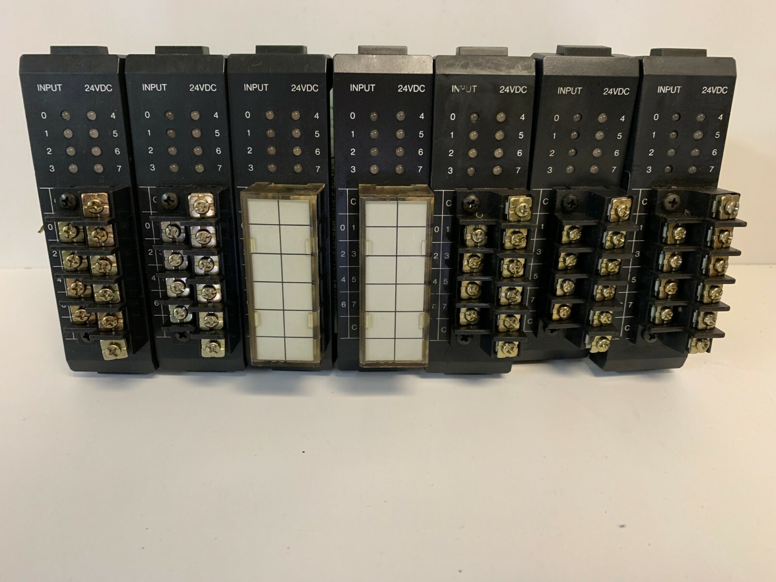 LOT OF (7) GUARANTEED! GE FANUC INPUT MODULES IC610MDL101A
