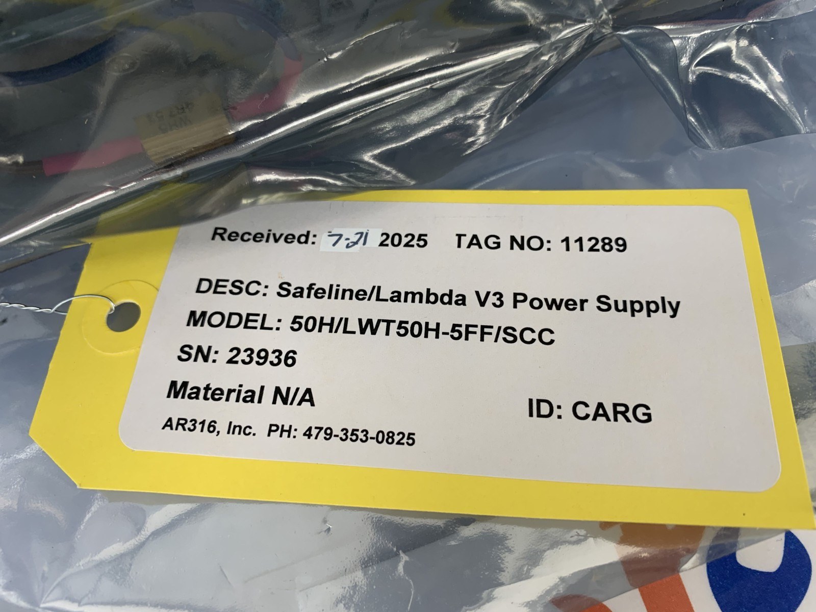 Mettler Toledo Safeline/Lambda 50H/LWT50H-5FF/SCC 100-240VAC V3 Power Supply