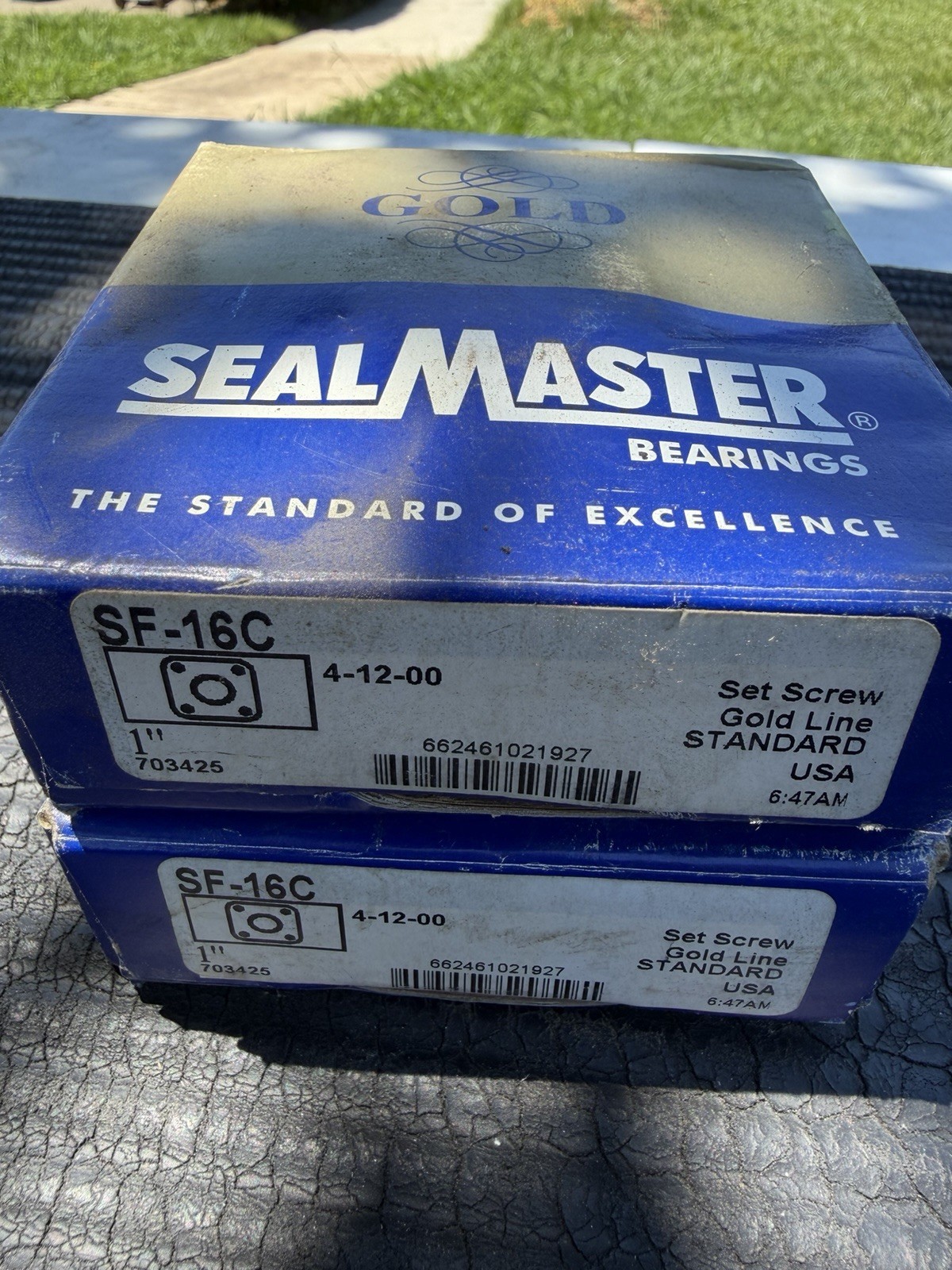 Sealmaster, SF-16C, Four Bolt Flange Bearing, 1″ Diameter (NEW) Made In USA